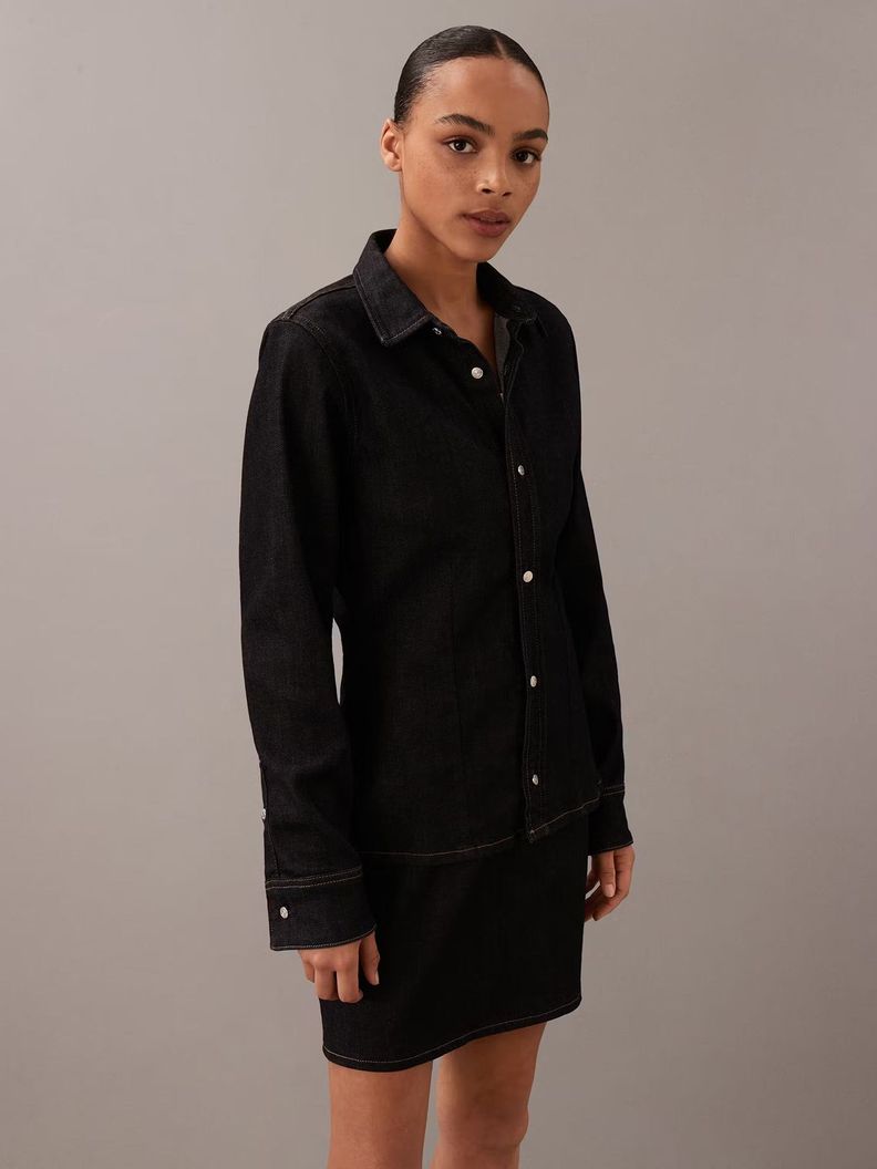 Camisa Lean Denim Negro Calvin Klein-0