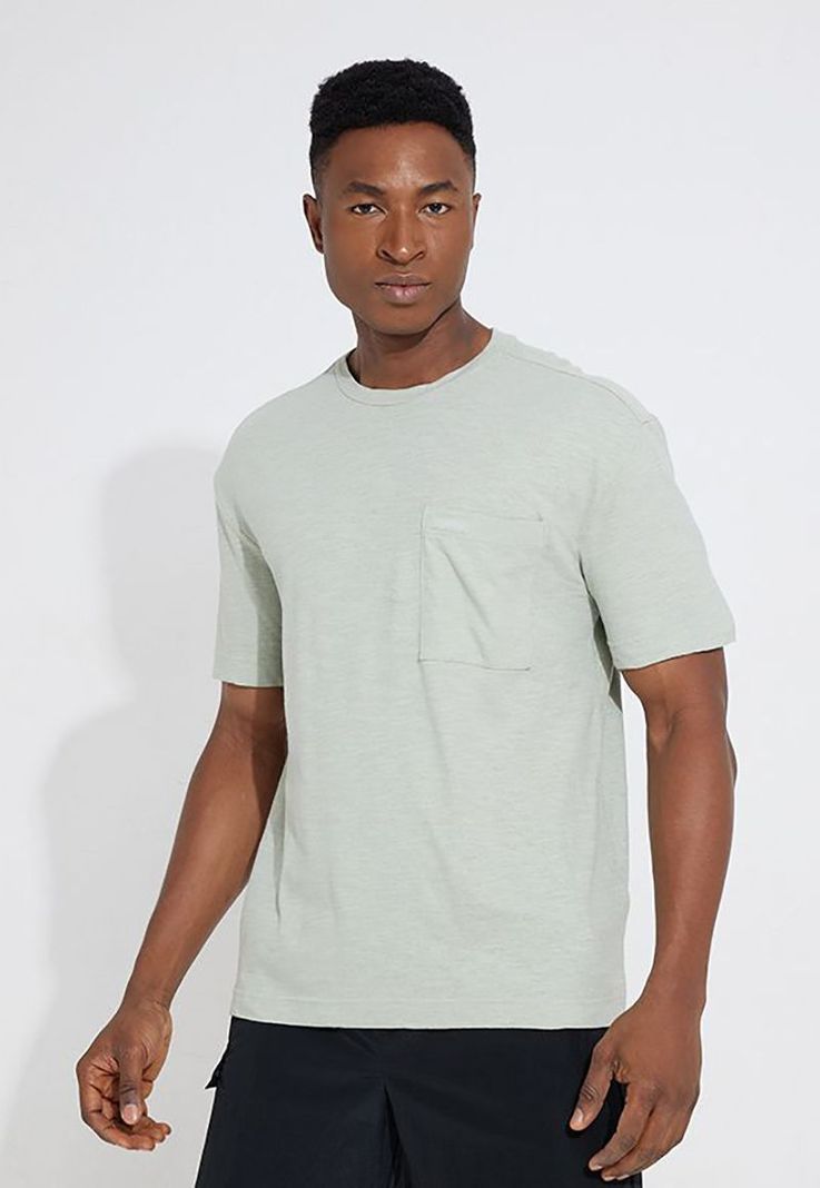 Polera Pocket  Linen Blend Verde Calvin Klein-0