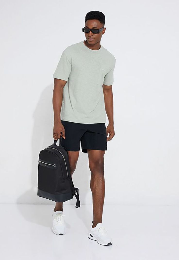 Polera Pocket  Linen Blend Verde Calvin Klein-1