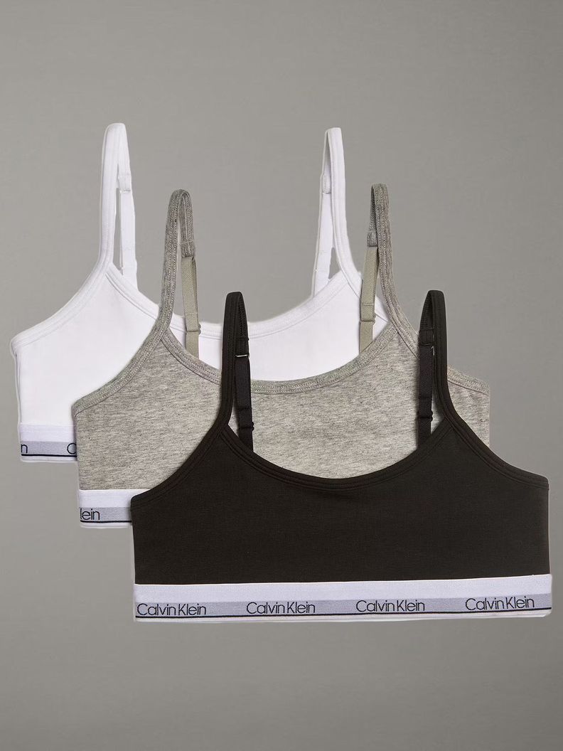 Pack 3 Cropped Bralettes Nina Multicolor Calvin Klein Surtido S