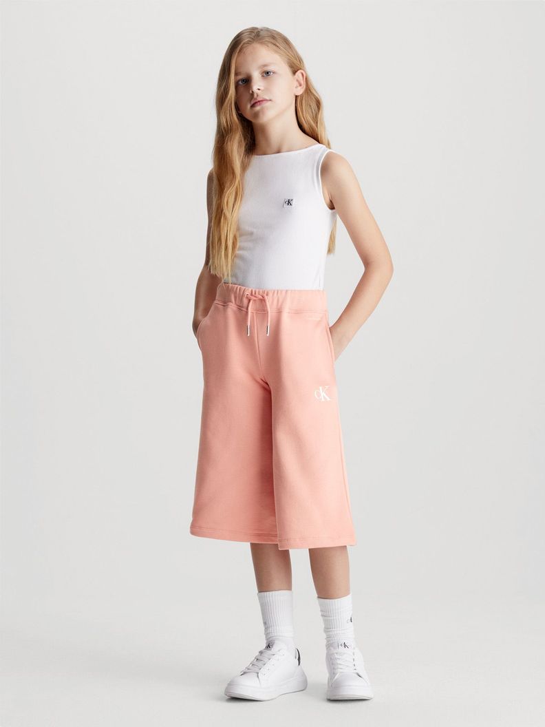 Pantalón Niña Cotton Terry Rosado Calvin Klein-1