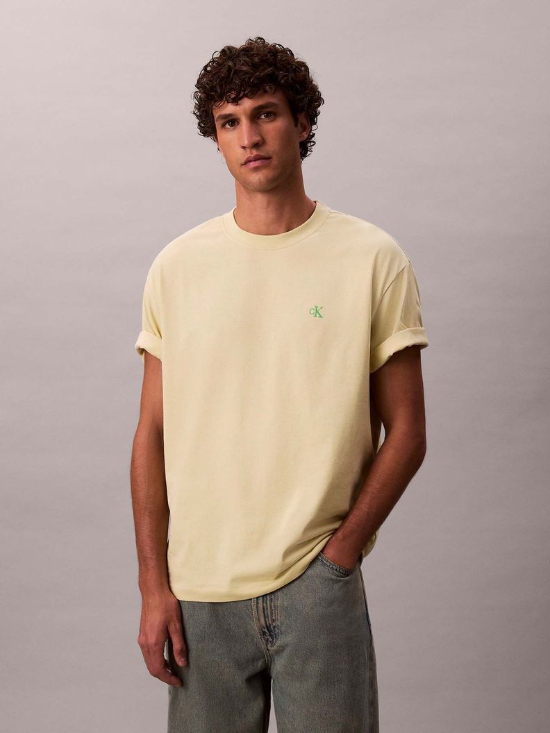Polera Relaxed Monograma Archive Amarillo Calvin Klein M