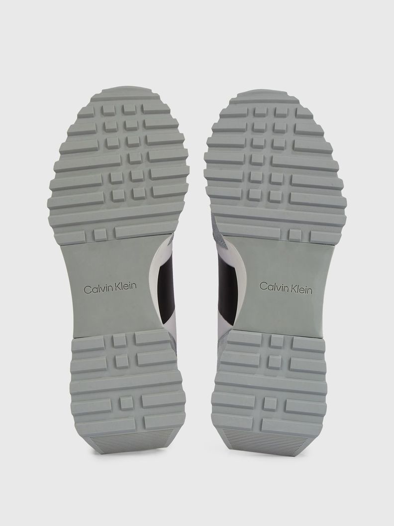 Zapatilla de Cuero Low Top Lace Mix Gris Calvin Klein-3