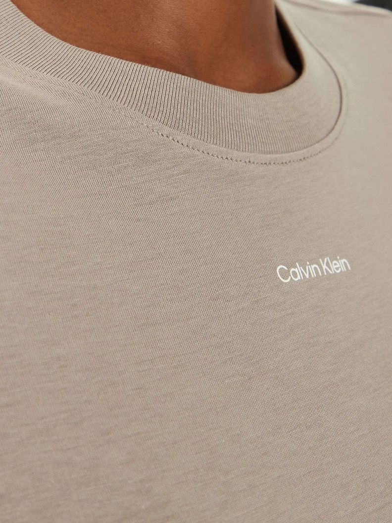 Polera Nano Logo Slim Gris Calvin Klein-4