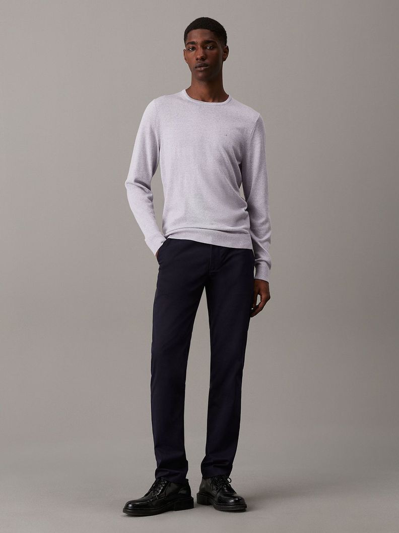 Sweater Merino Rws Crew Neck Sweater Gris Calvin Klein-1