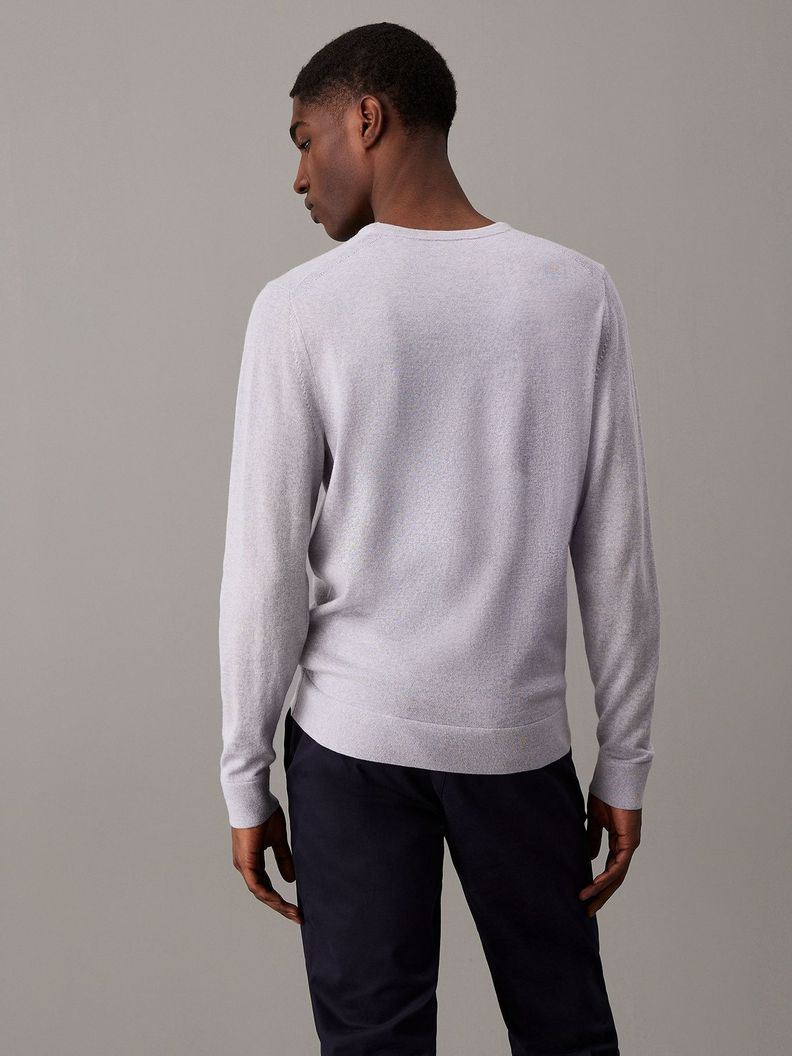 Sweater Merino Rws Crew Neck Sweater Gris Calvin Klein-2