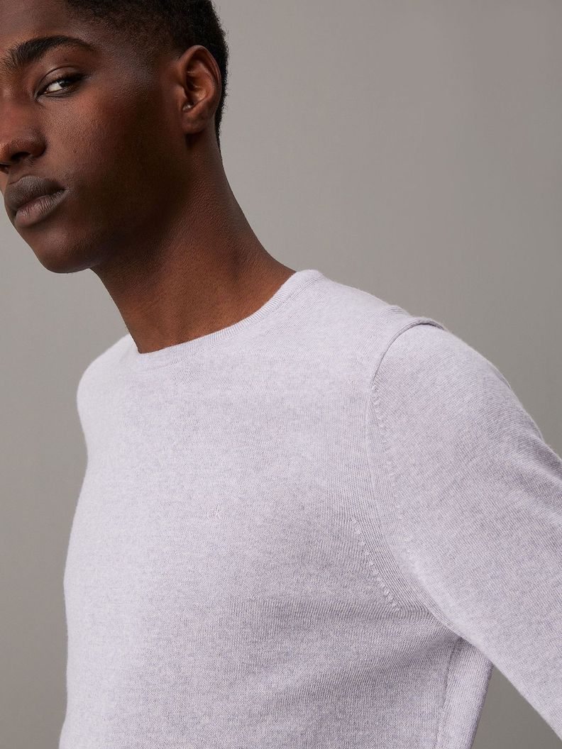 Sweater Merino Rws Crew Neck Sweater Gris Calvin Klein-3
