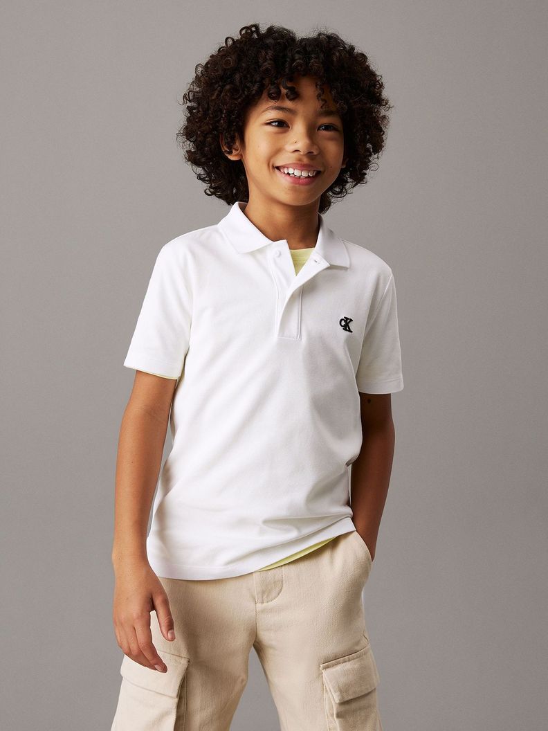 Polo Nino Essential Blanco Calvin Klein 6