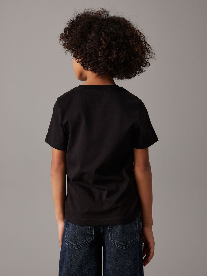 Polera Niño CK Monogram Negro Calvin Klein-4