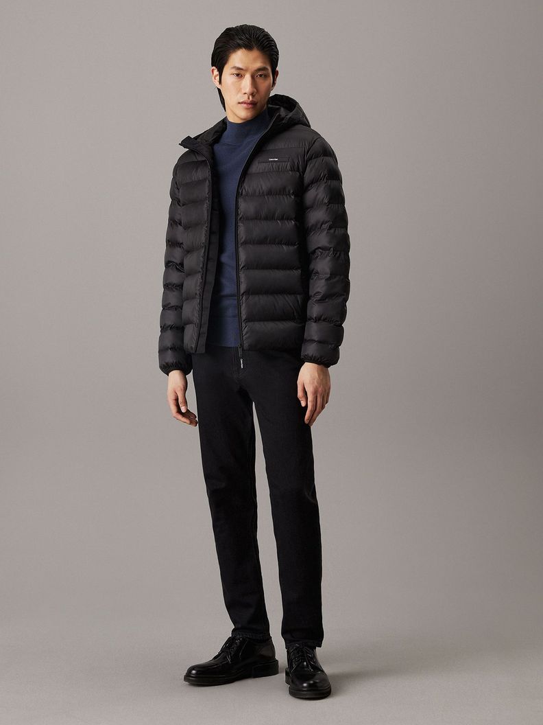 Parka con Gorro Recycled Puffer Negro Calvin Klein-1