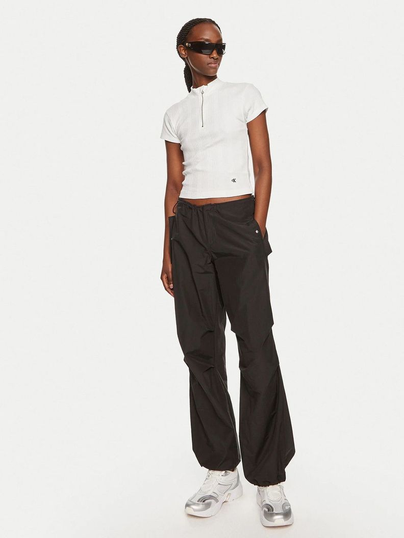 Blusa Variegated Rib Half Blanco Calvin Klein-1