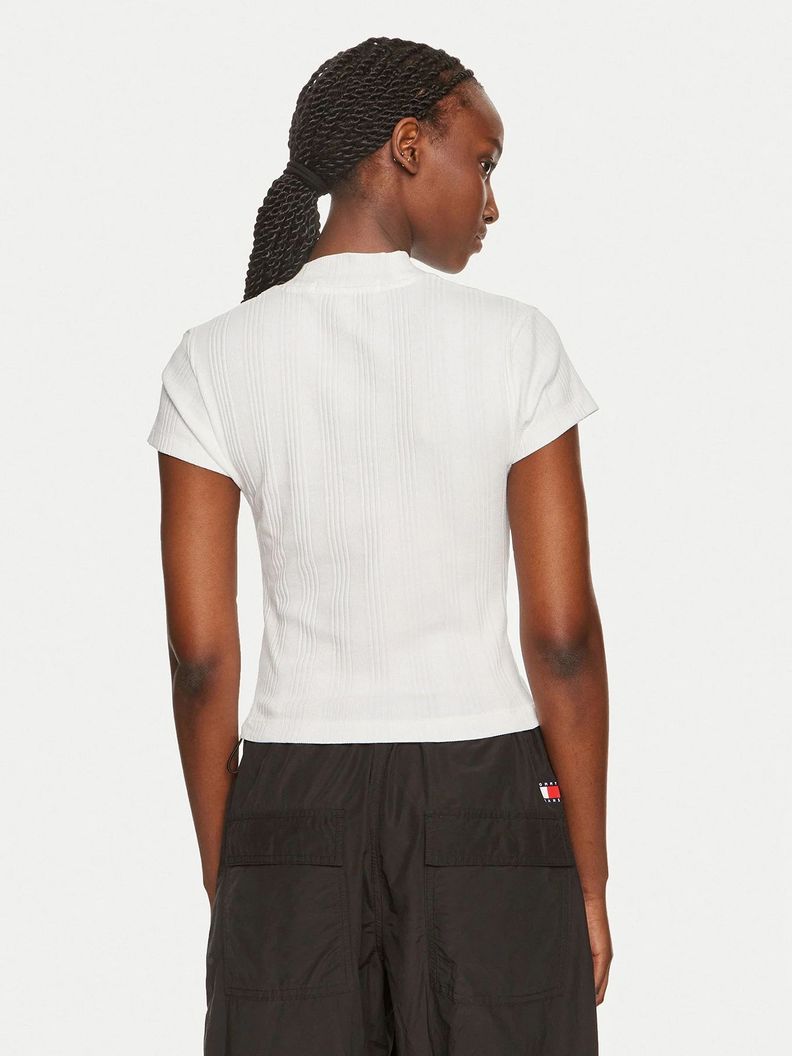 Blusa Variegated Rib Half Blanco Calvin Klein-2