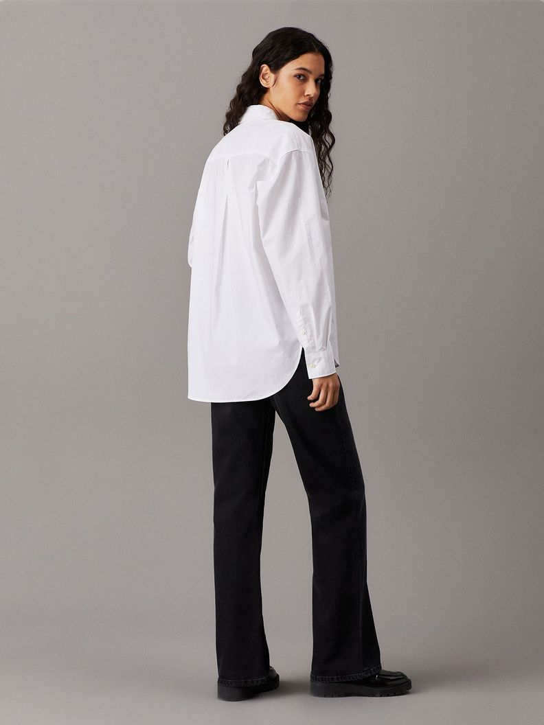 Camisa Woven Label Relaxed Blanco Calvin Klein-2