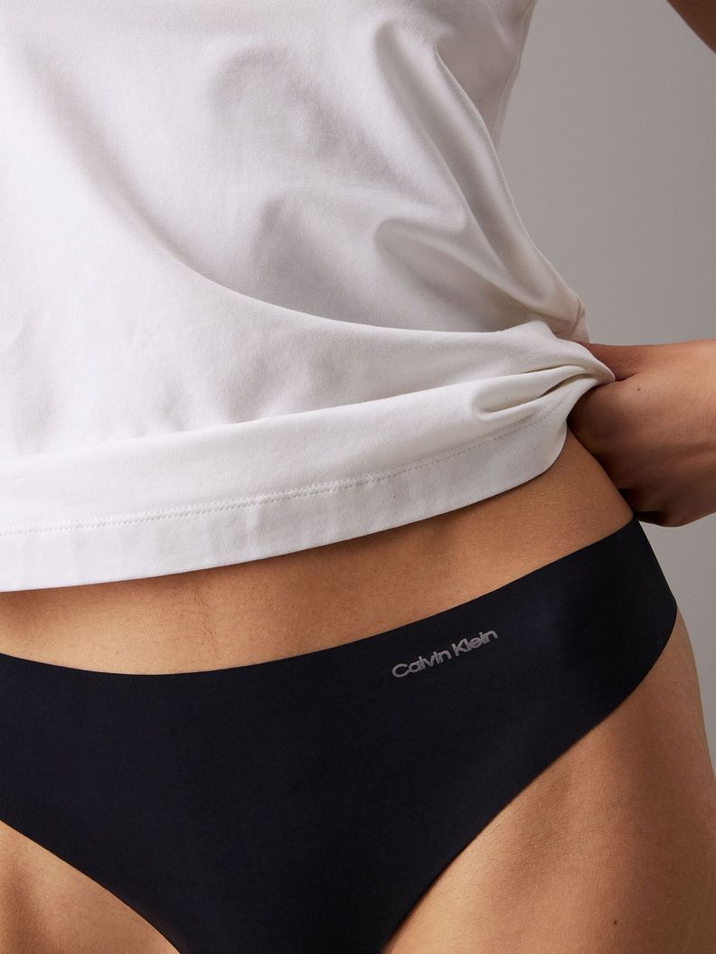 Pack 3 Colaless Invisible Micro Negro Calvin Klein-4