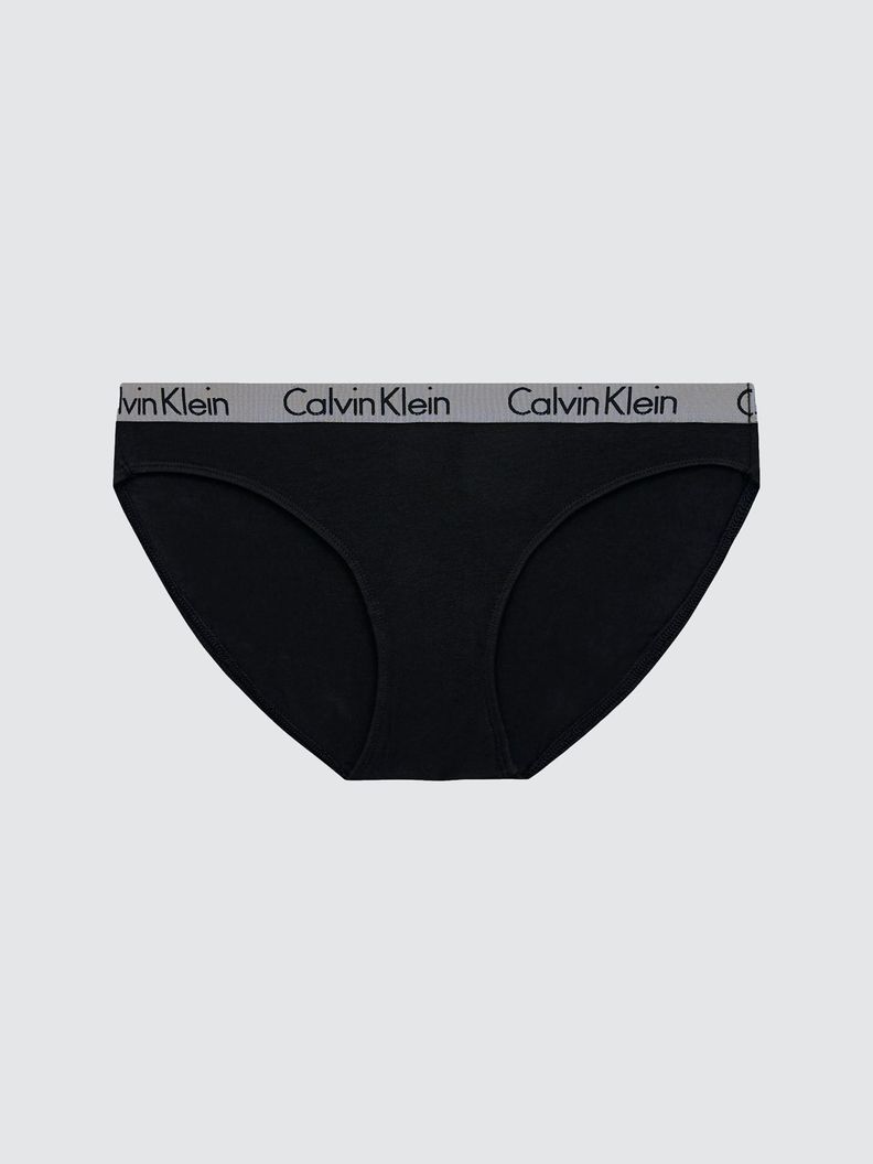 Calzon Bikini Radiant Cotton 001 Negro Calvin Klein S