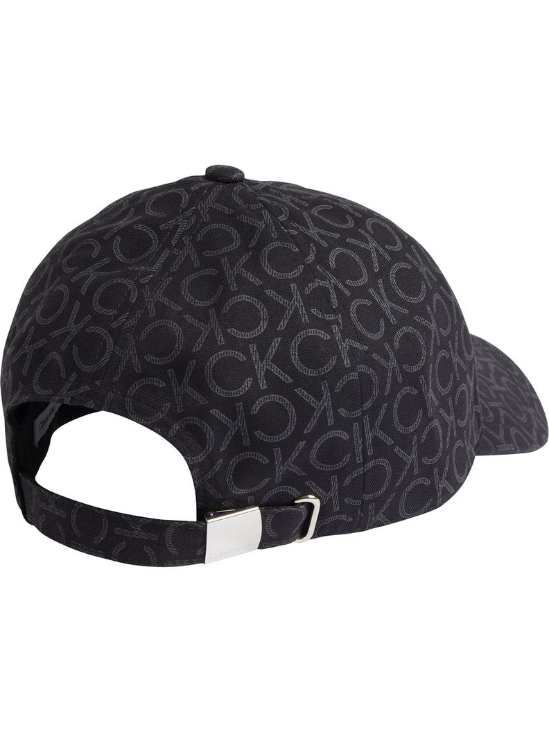 Gorra de béisbol con logo estampado Negro Calvin Klein-1
