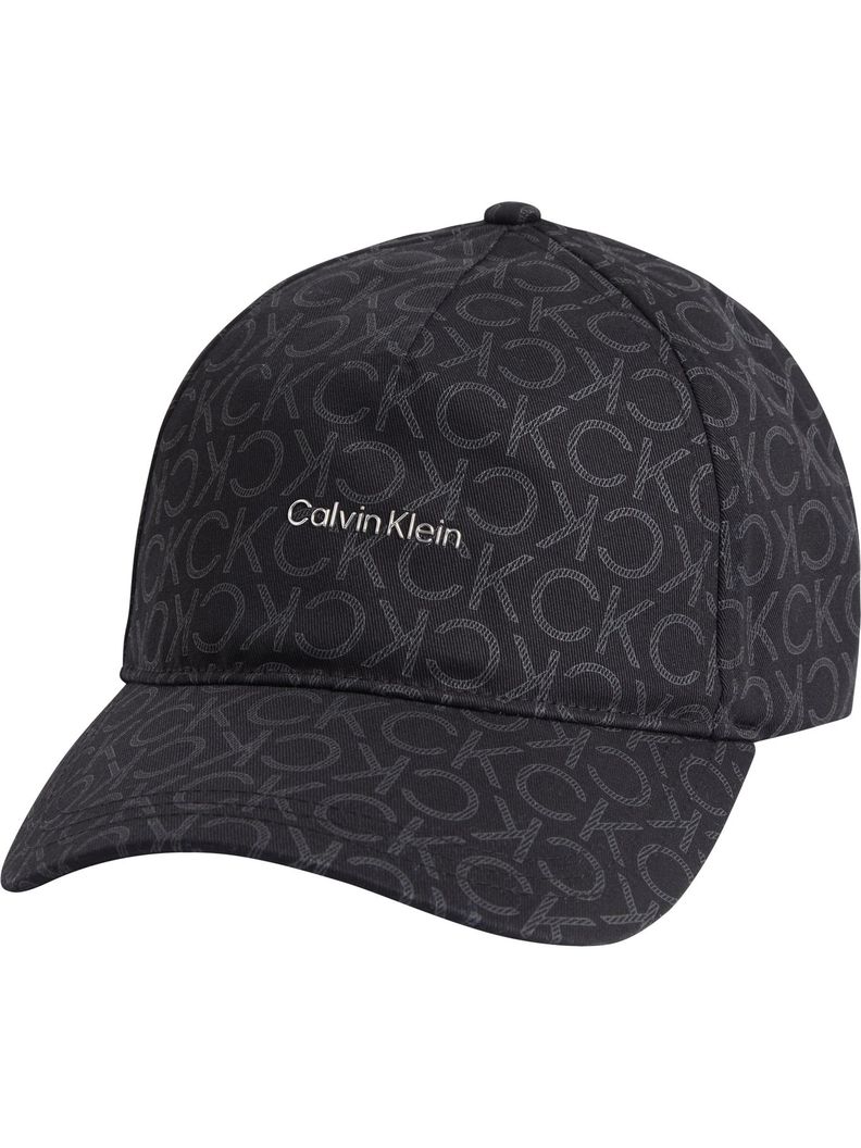 Gorra de béisbol con logo estampado Negro Calvin Klein-0