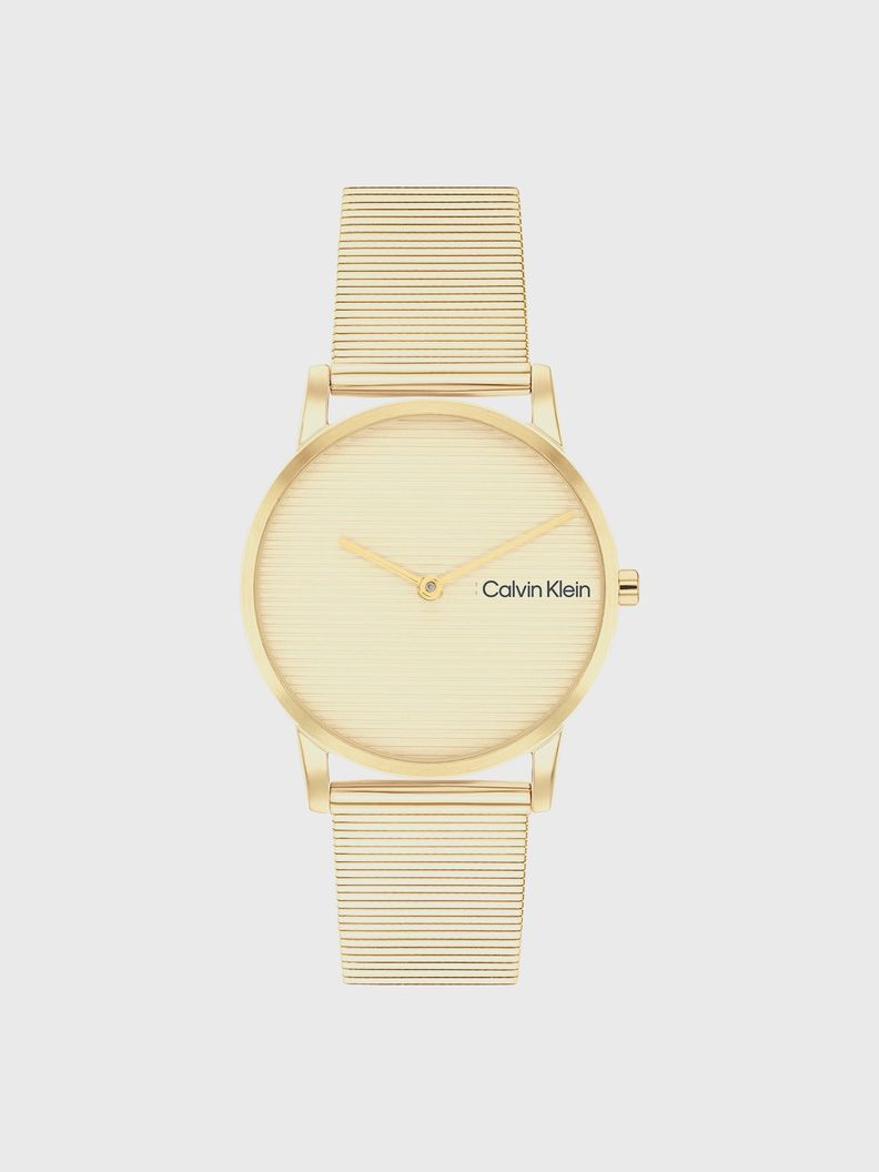 Reloj Linear Dial Mesh Dorado Calvin Klein-0
