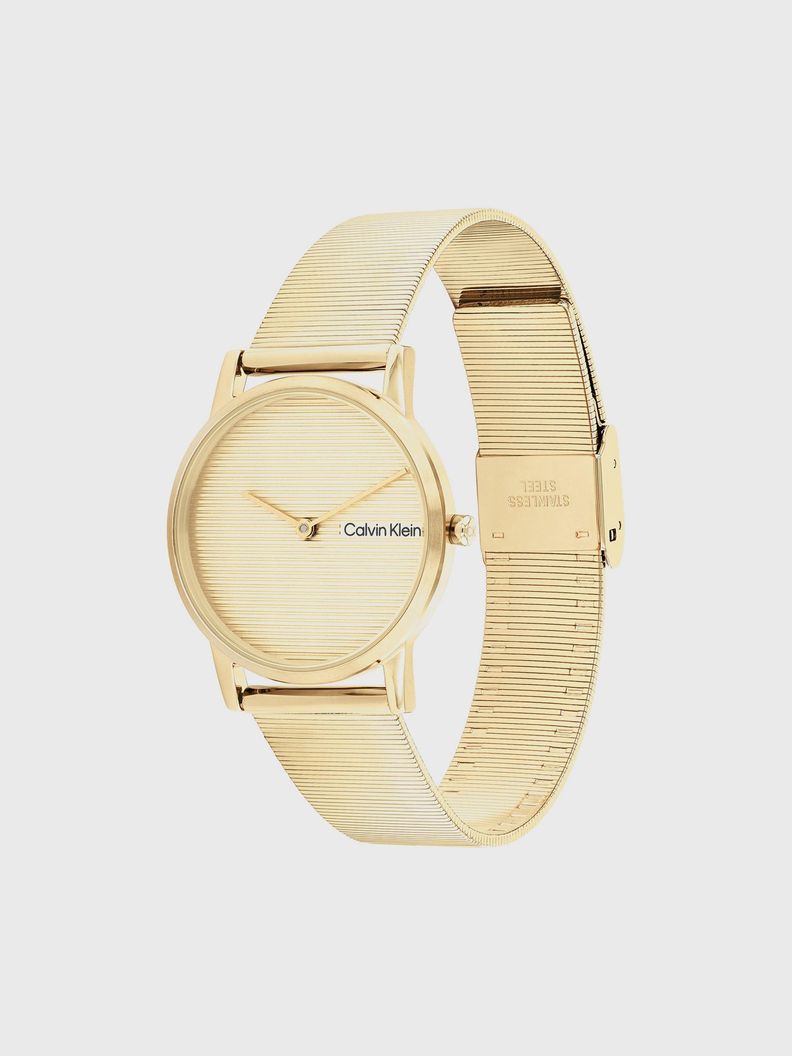 Reloj Linear Dial Mesh Dorado Calvin Klein-2