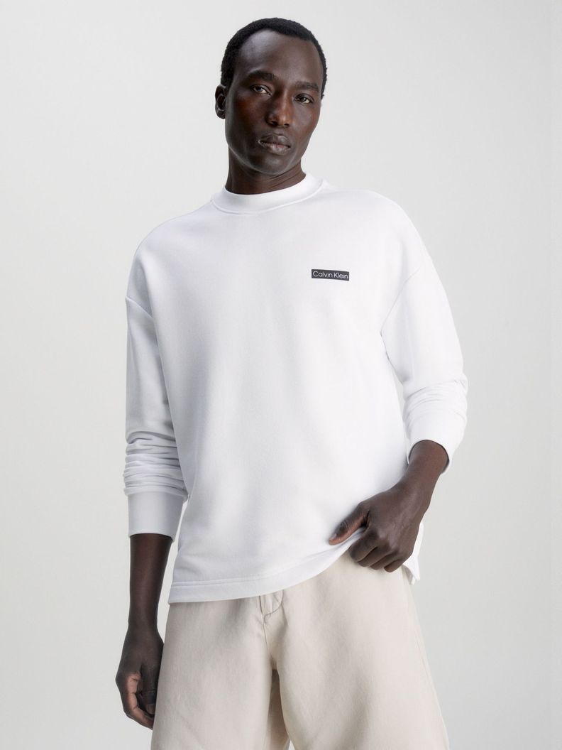 Polerón Back Print  Blanco Calvin Klein-0