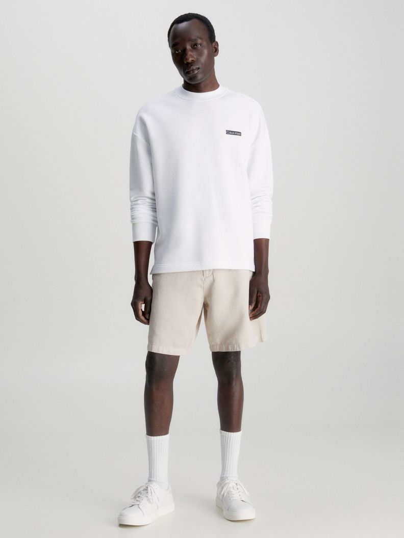 Polerón Back Print  Blanco Calvin Klein-1