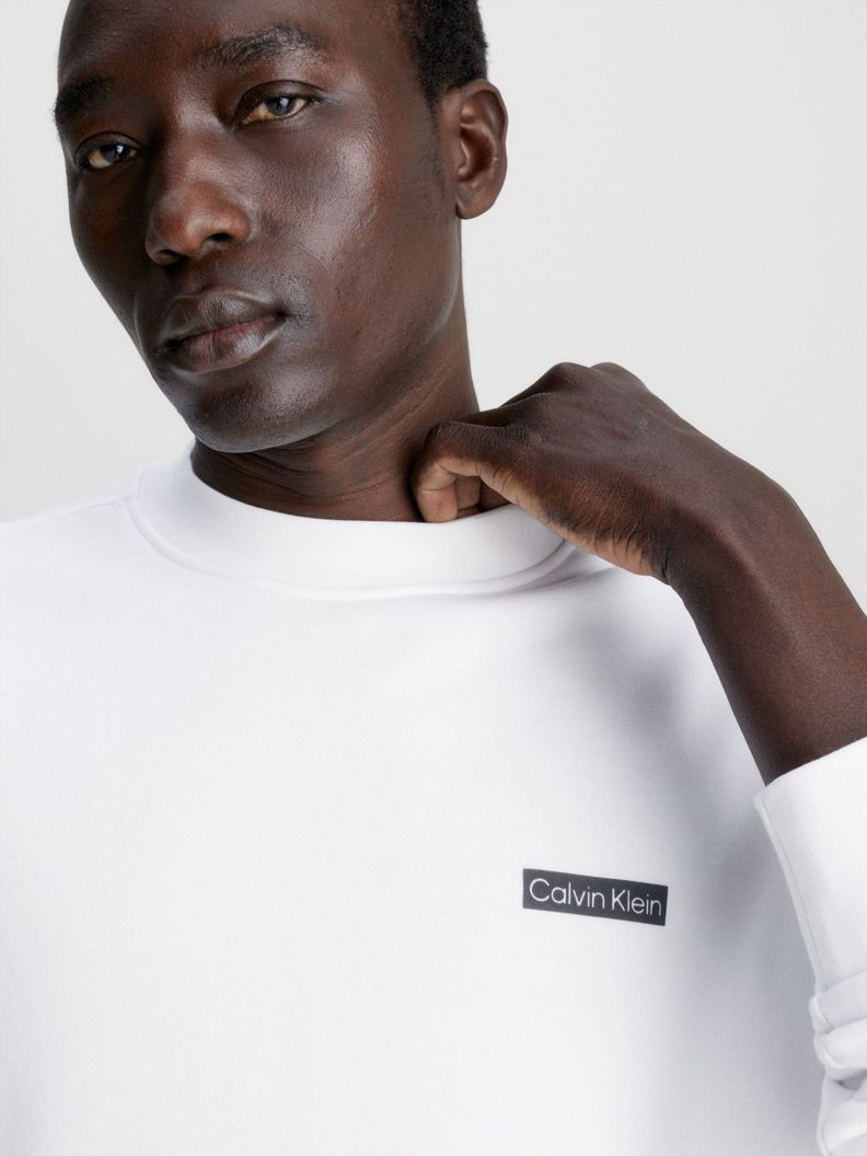 Polerón Back Print  Blanco Calvin Klein-3