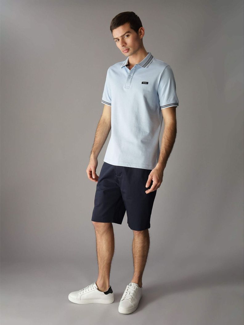 Polo Stretch Multi Tipping Azul Calvin Klein-1