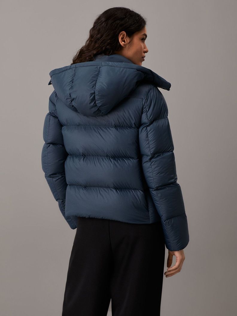 Parka Down Short Puffer Azul Calvin Klein-2