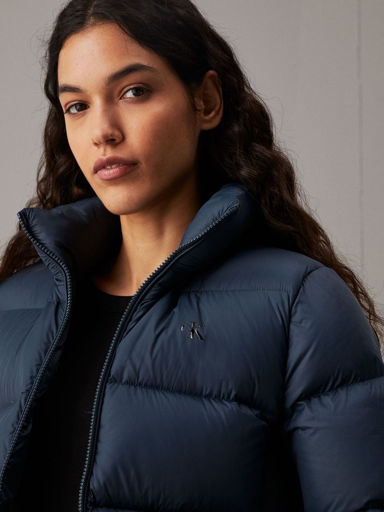 Parka Down Short Puffer Azul Calvin Klein-3