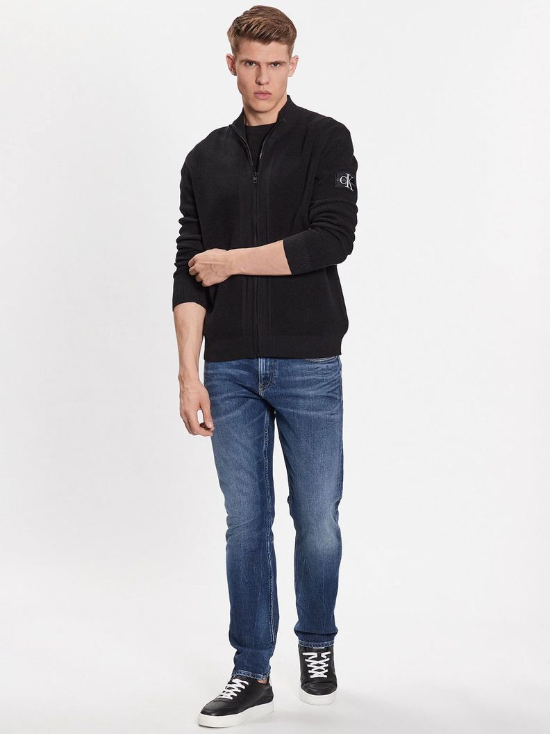 Sweater Core Badge Zip Through Negro Calvin Klein-1
