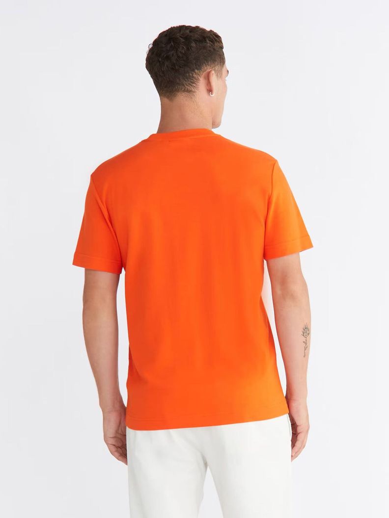 Polera Micro Logo Naranja Calvin Klein-2