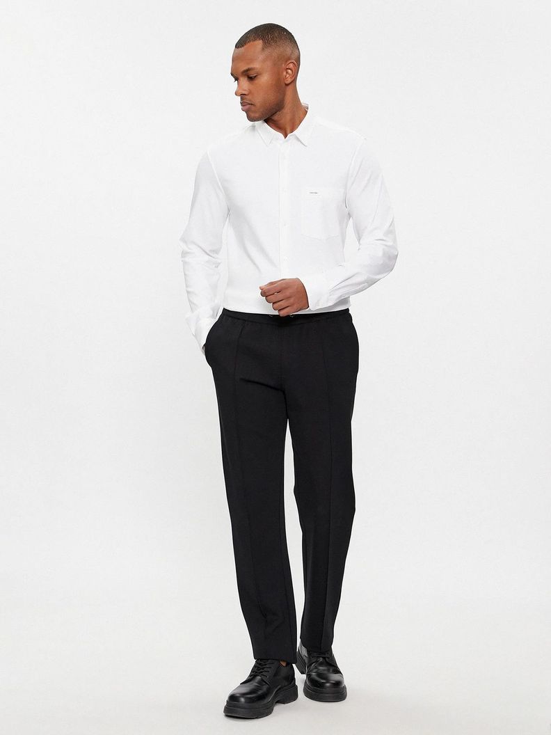 Camisa Slim Fit Liquid Touch Blanco Calvin Klein-1