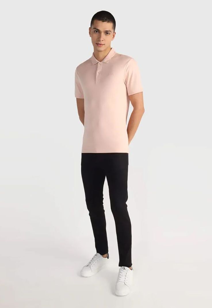 Polera Smooth Slim Rosado Calvin Klein-1