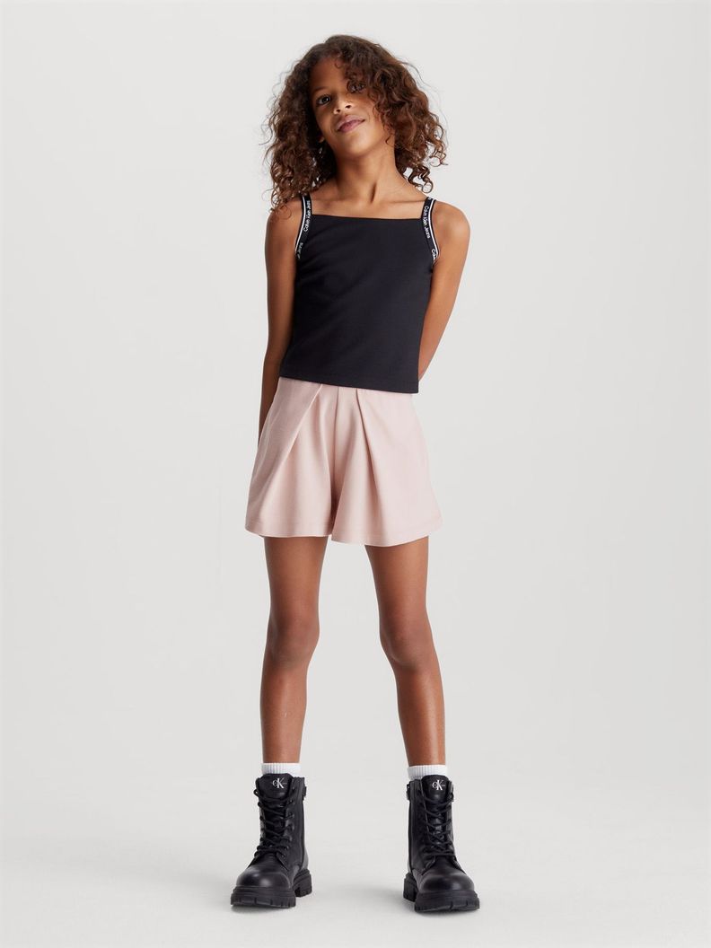 Falda Short Tape Skort Rosado Calvin Klein-1
