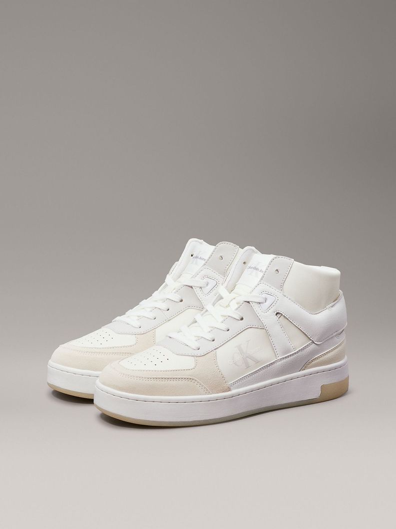 Zapatilla Basket Cupsole High Mix Beige Calvin Klein-0