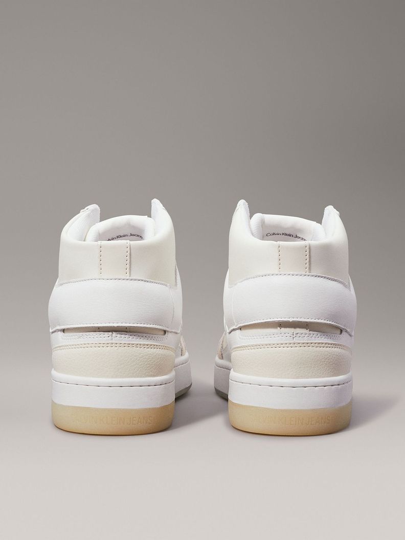 Zapatilla Basket Cupsole High Mix Beige Calvin Klein-1