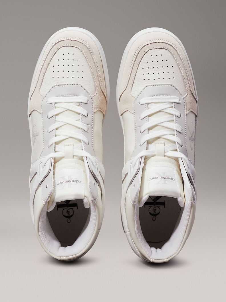 Zapatilla Basket Cupsole High Mix Beige Calvin Klein-2