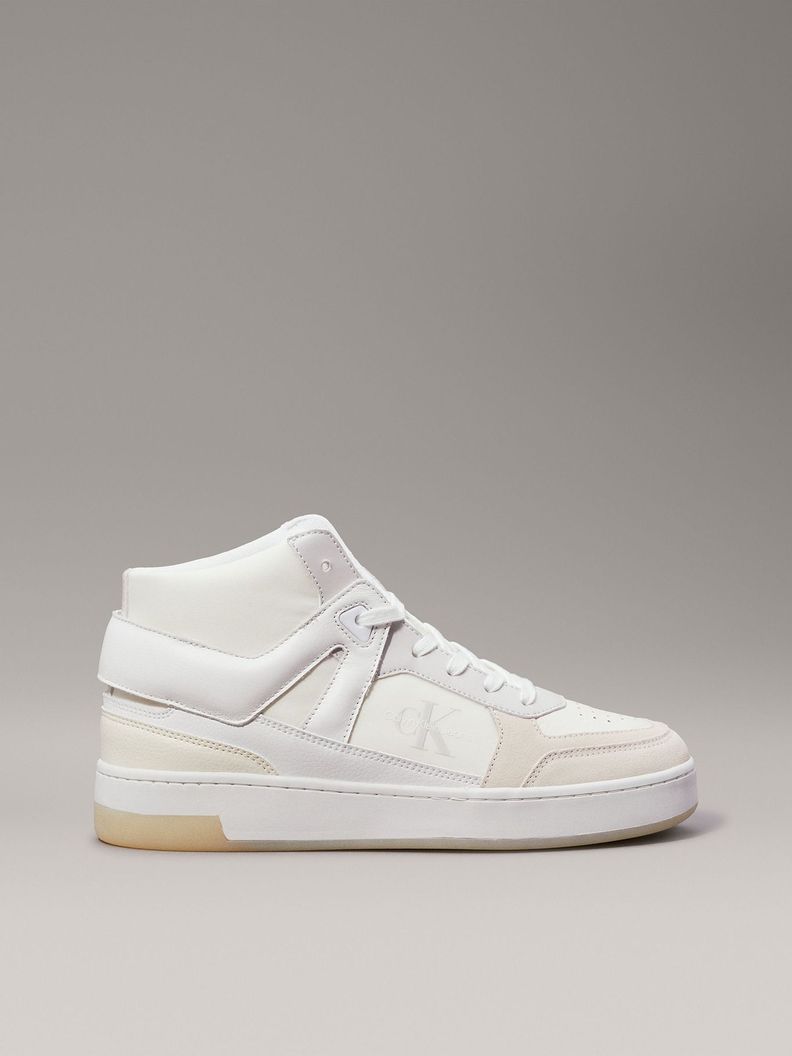 Zapatilla Basket Cupsole High Mix Beige Calvin Klein-4