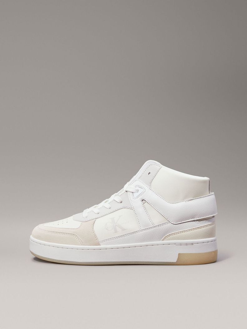 Zapatilla Basket Cupsole High Mix Beige Calvin Klein-5