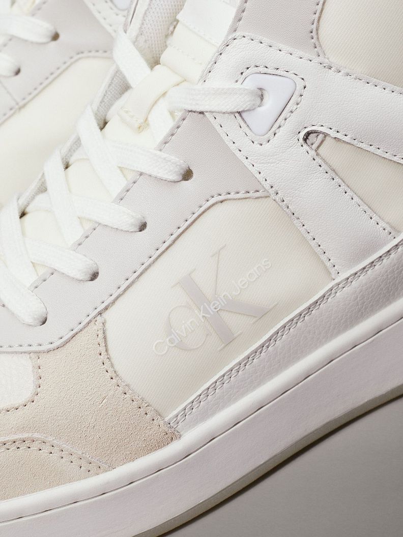 Zapatilla Basket Cupsole High Mix Beige Calvin Klein-6