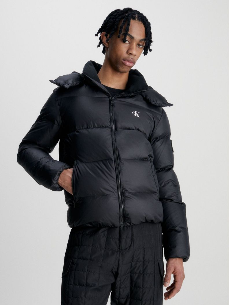 Parka Essentials Down Negro Calvin Klein-0