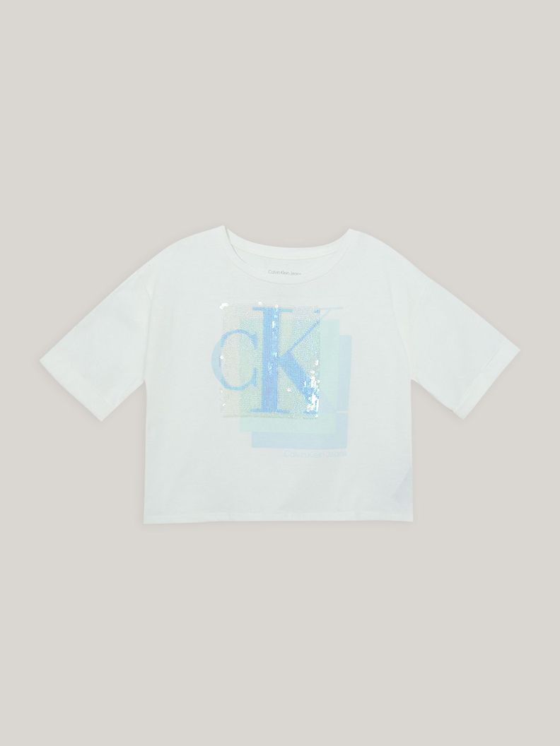 Polera Niña Layered Blanco Calvin Klein-0