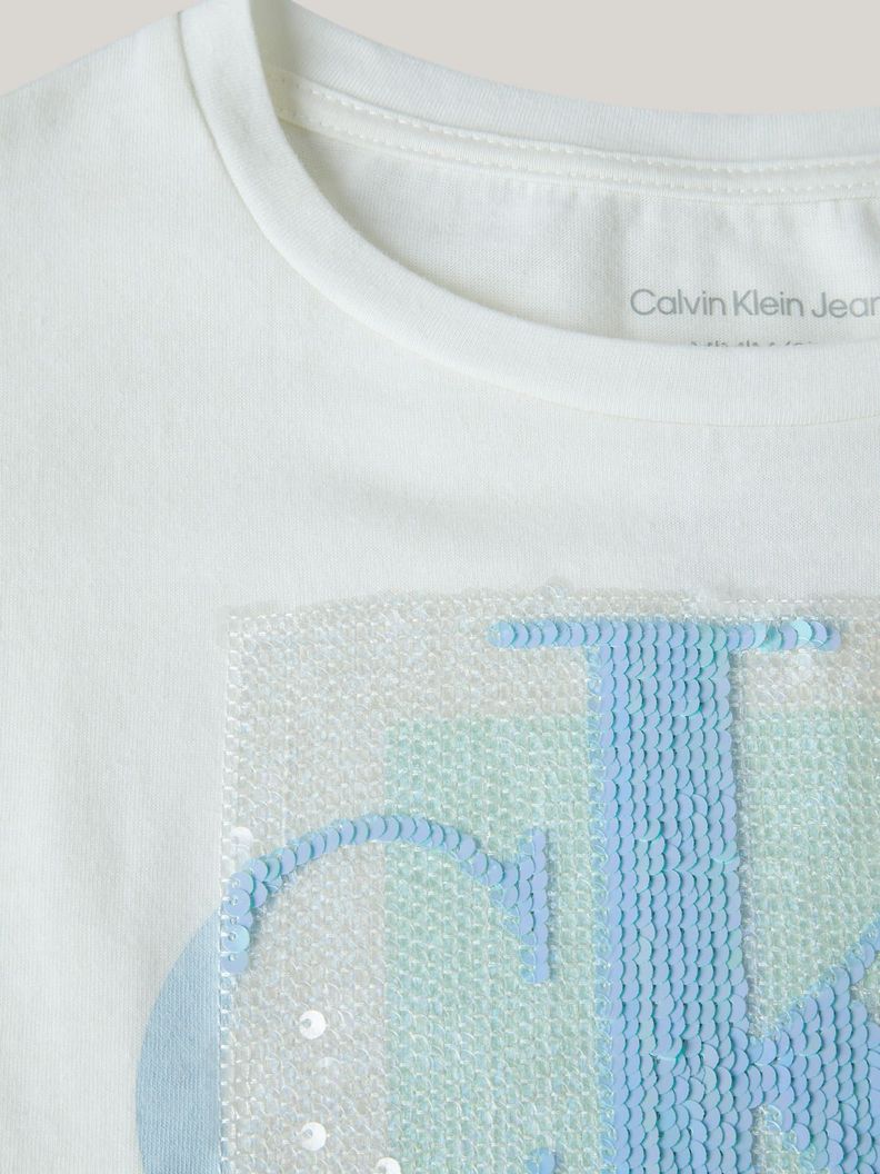 Polera Niña Layered Blanco Calvin Klein-3