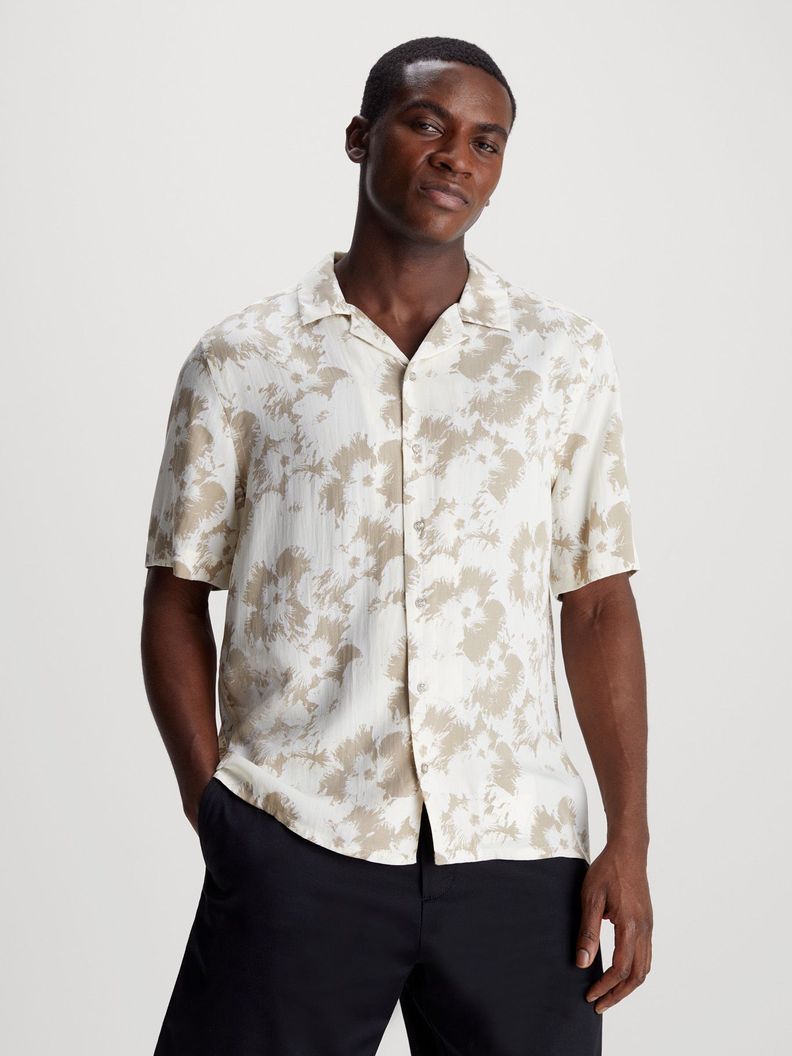 Camisa Viscose Flower Blanco Calvin Klein-0