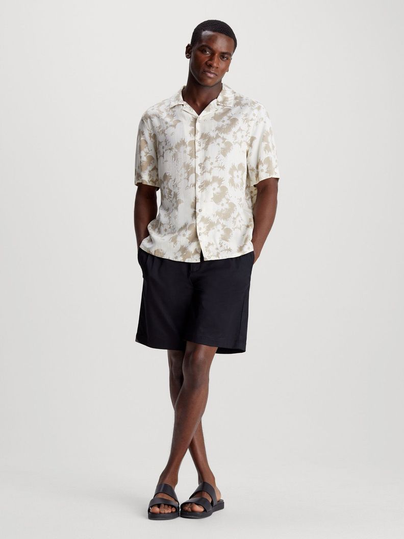 Camisa Viscose Flower Blanco Calvin Klein-1