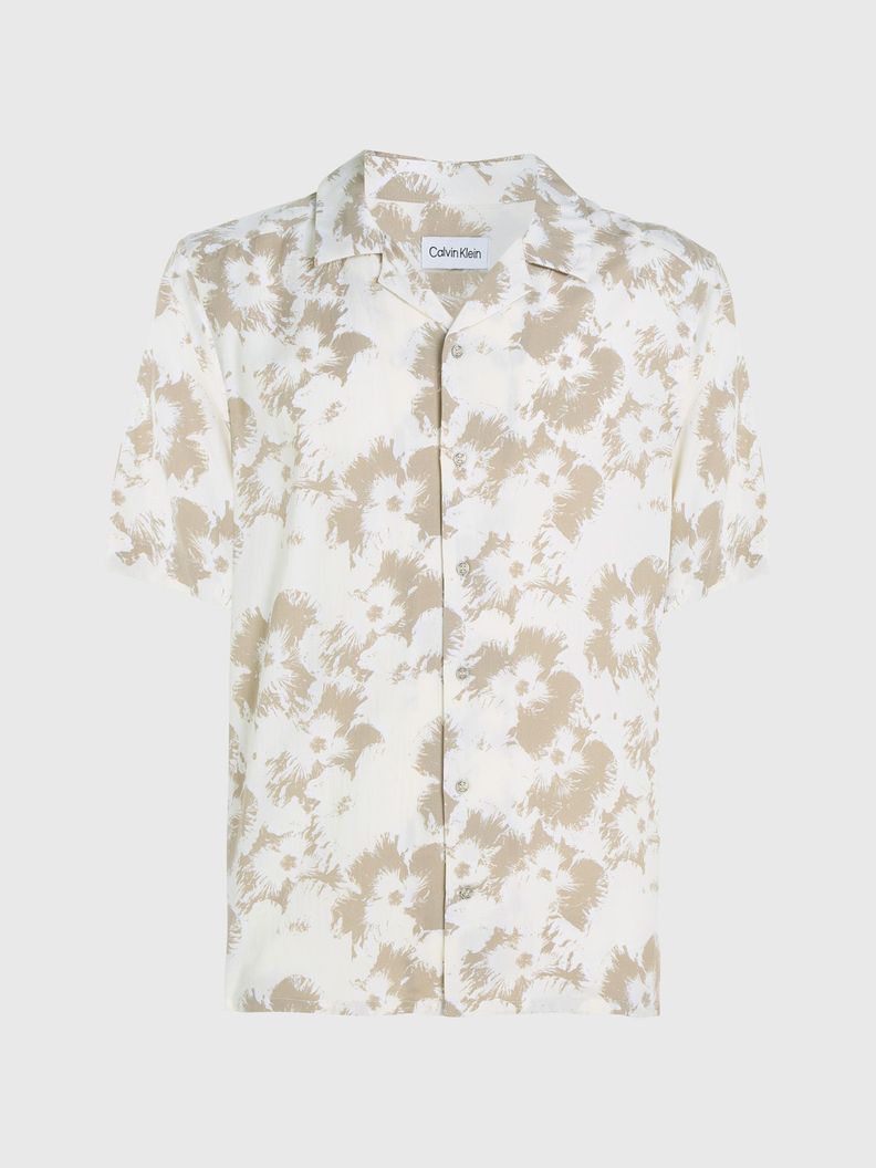 Camisa Viscose Flower Blanco Calvin Klein-4