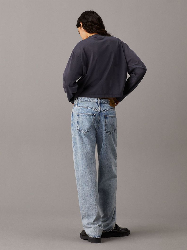 Polera LS Monologo Loose Gris Calvin Klein-2