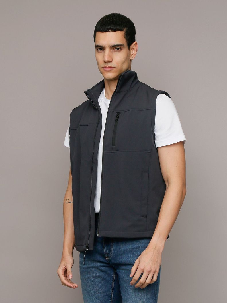 Chaqueta Vest Softshell Gris Calvin Klein S