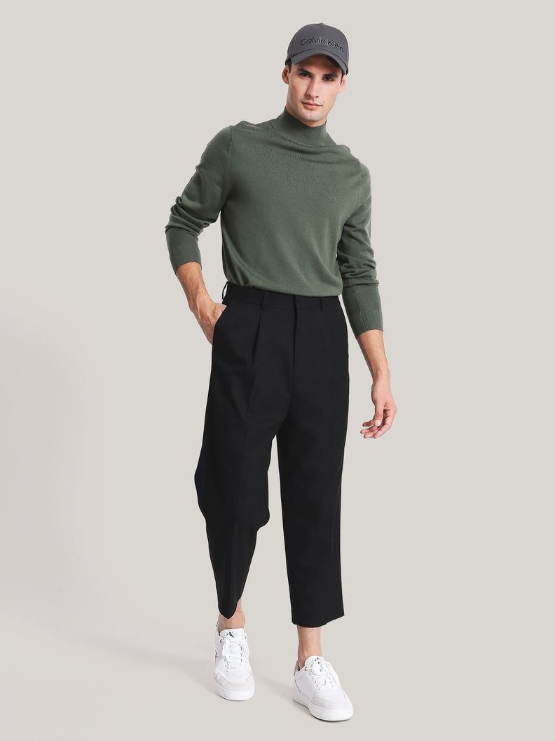Sweater Cuello Alto Merino Mock Verde Calvin Klein-1