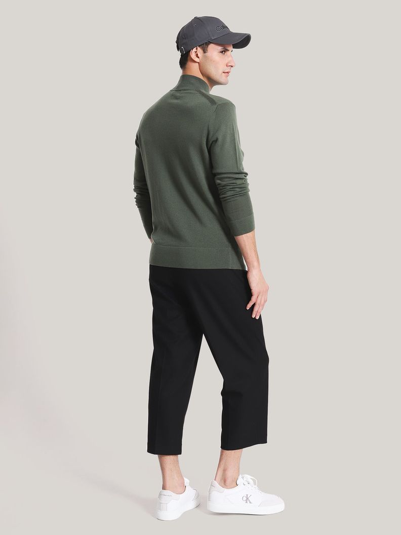 Sweater Cuello Alto Merino Mock Verde Calvin Klein-2